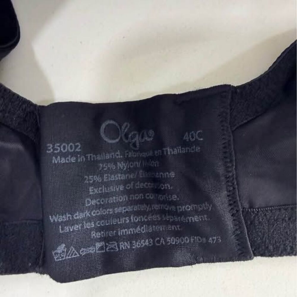 Olga 40C Black Bra L/XL - Picture 4 of 4